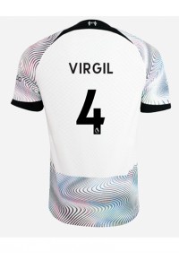 Liverpool Virgil van Dijk #4 Fotballdrakt Borte Klær 2022-23 Korte ermer